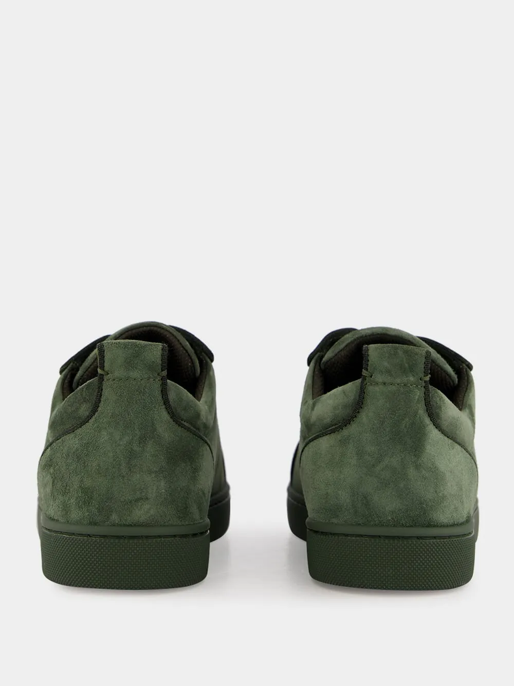 Green Louis Orlato Denim Velours Suede Sneakers