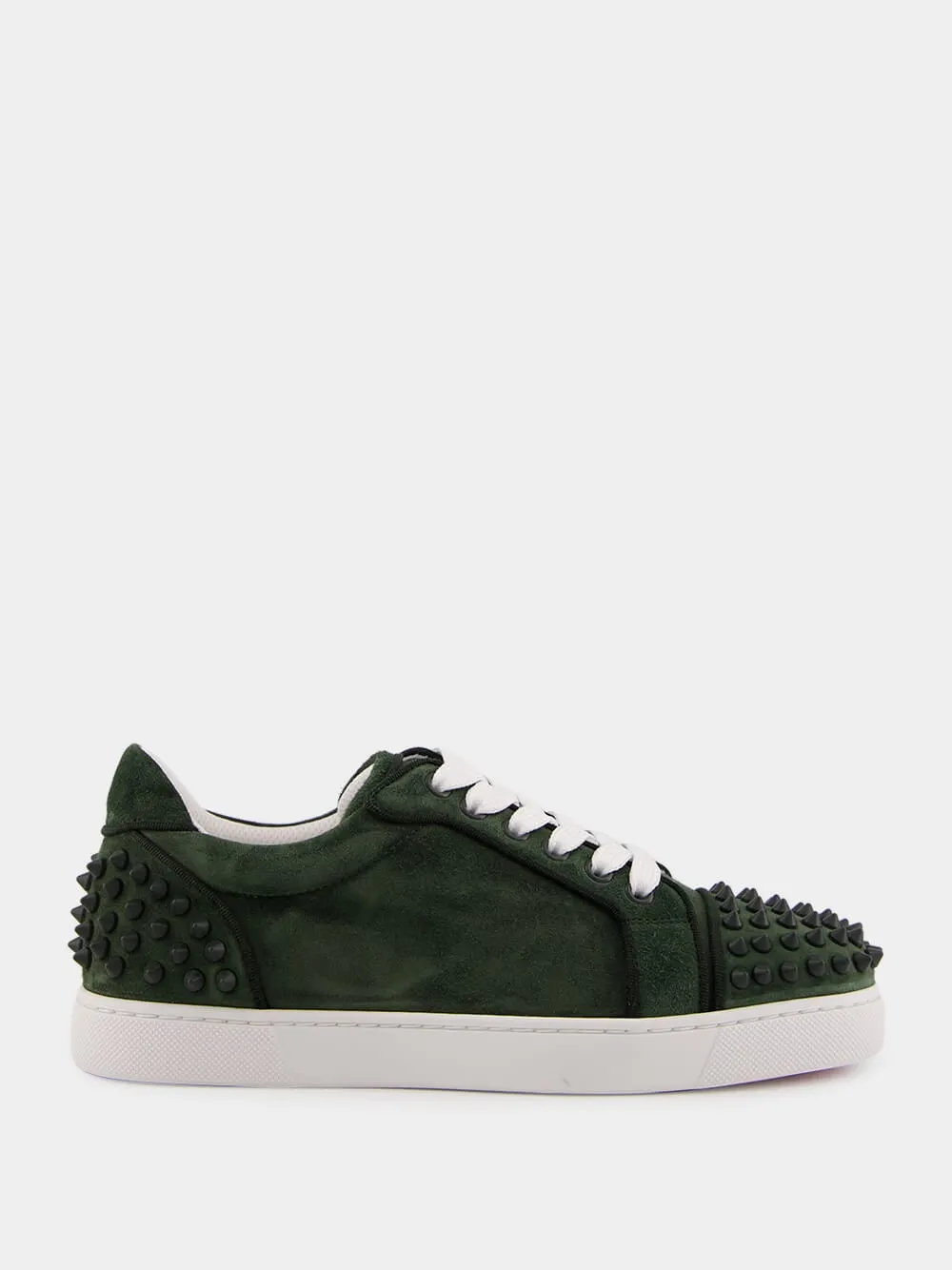 Green Vieira Orlato Velours Spiked Sneakers