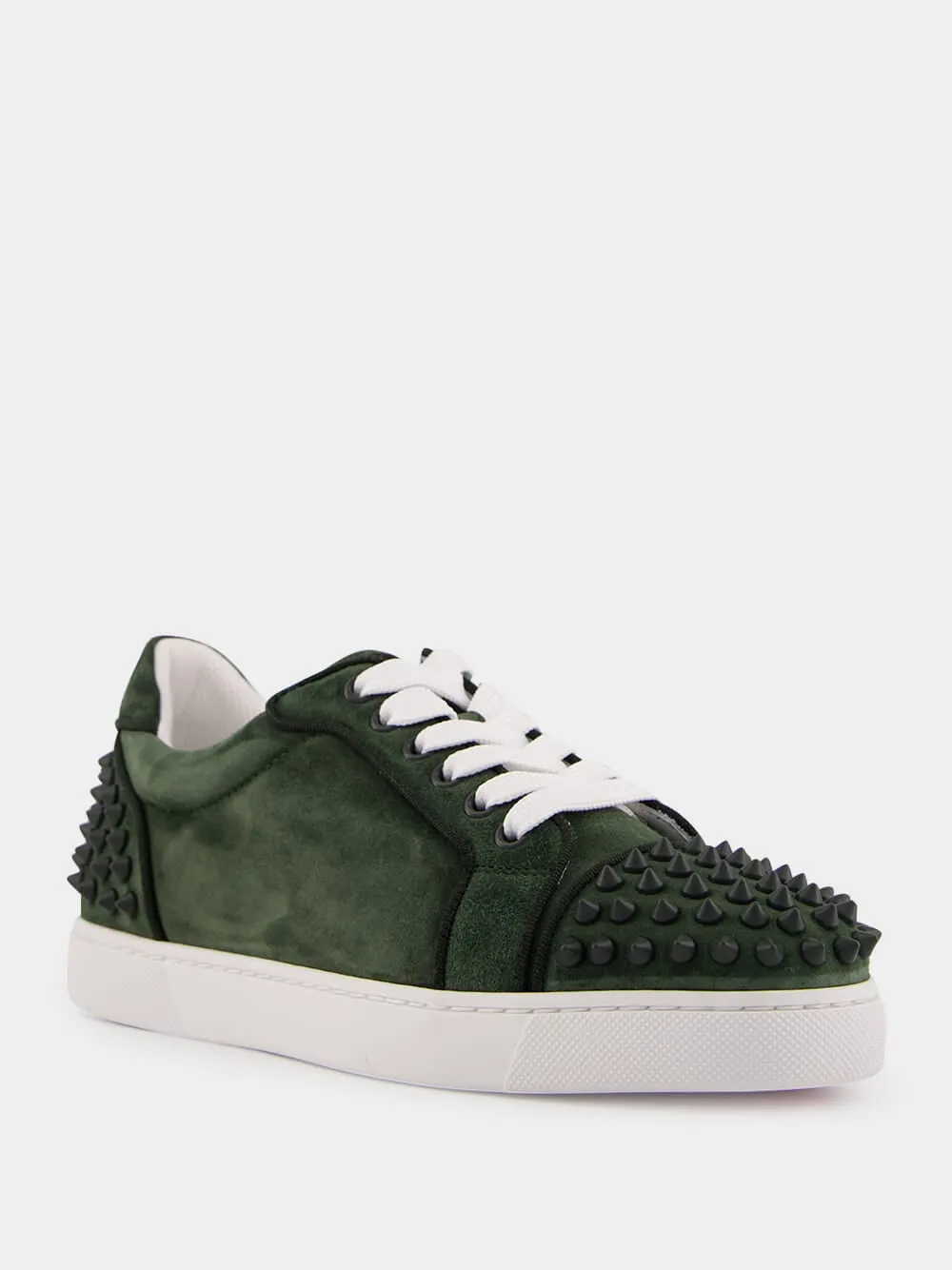 Green Vieira Orlato Velours Spiked Sneakers