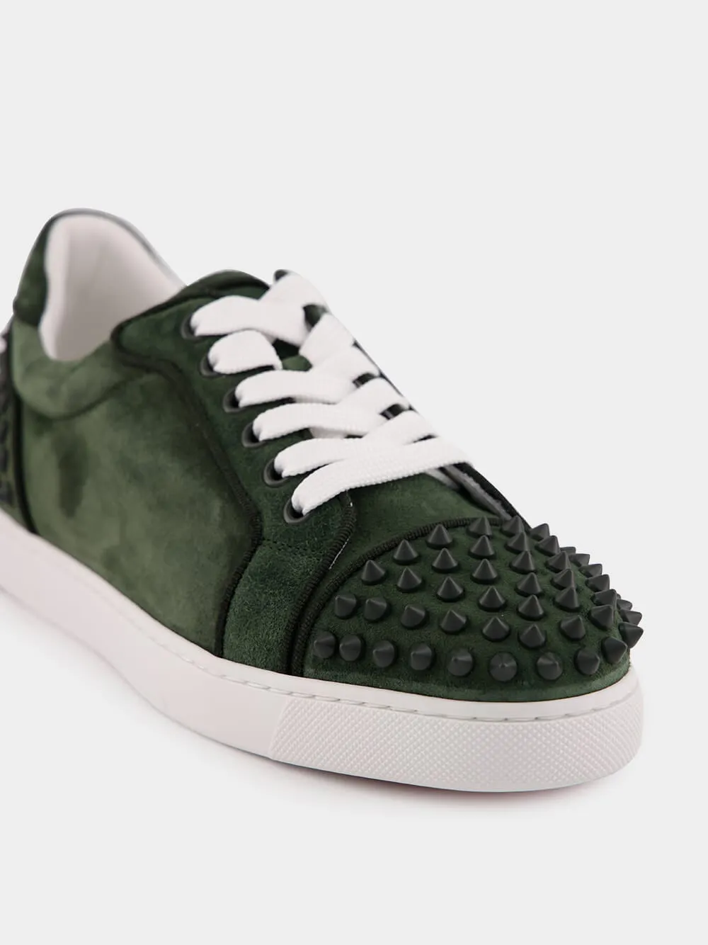 Green Vieira Orlato Velours Spiked Sneakers