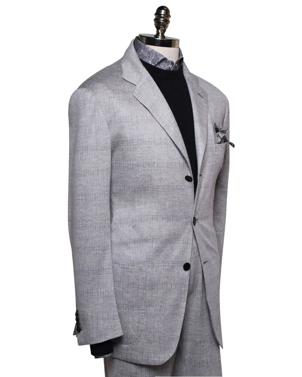 Heather Grey Jersey Grey Suit