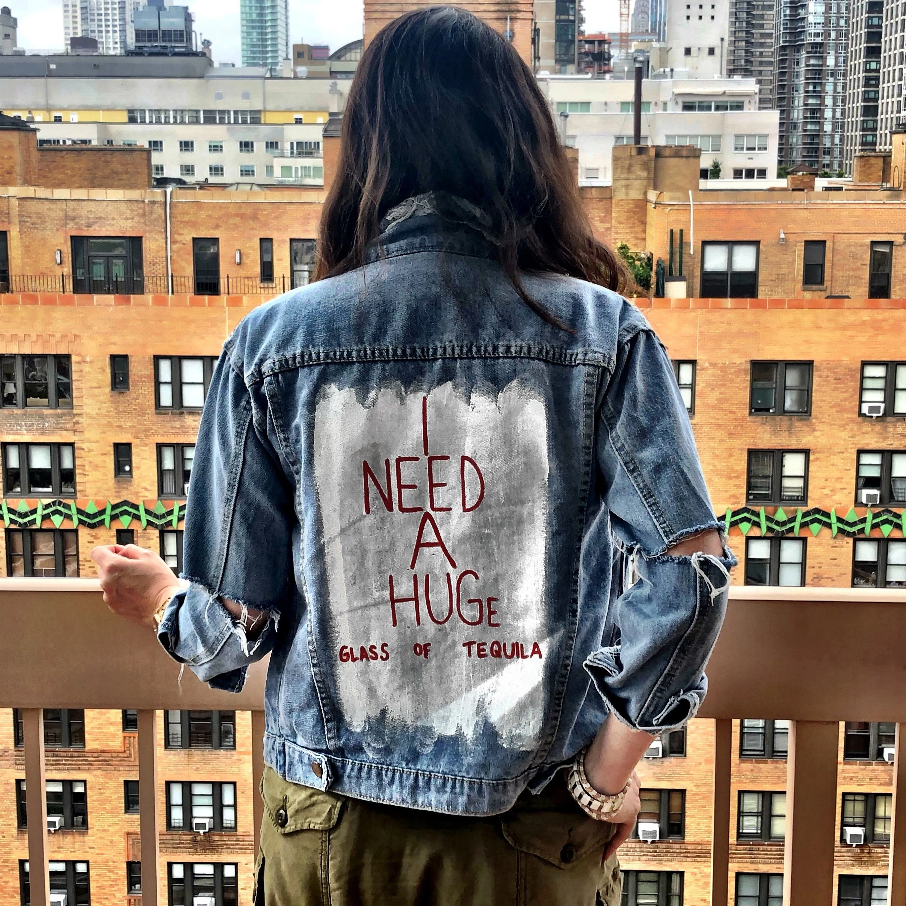 'HUGS' DENIM JACKET