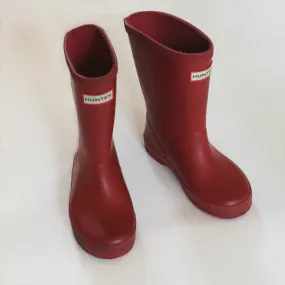 Hunter Red Wellington Boots: Size 9