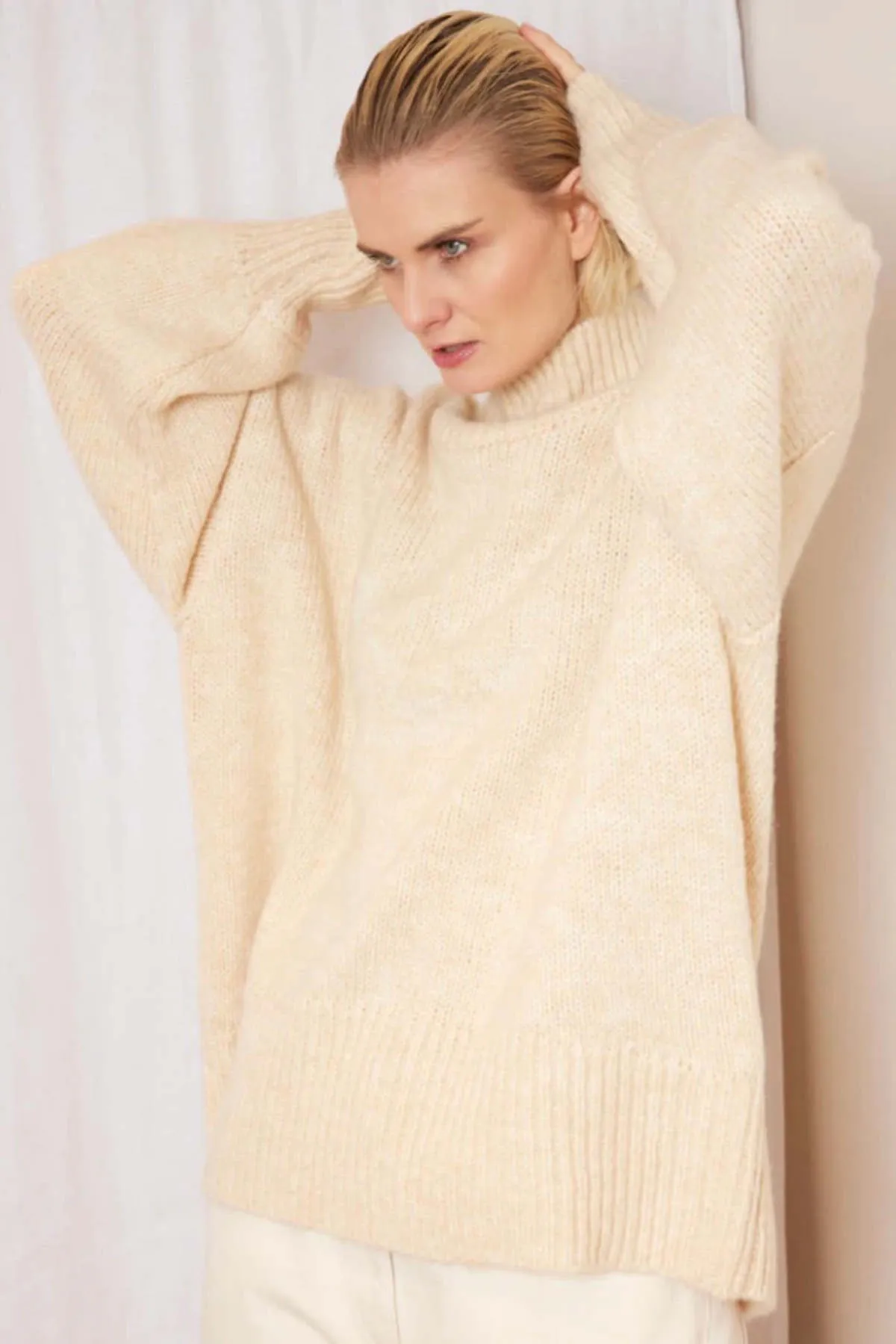 ILAG Frisk Sweater - Creme Melange