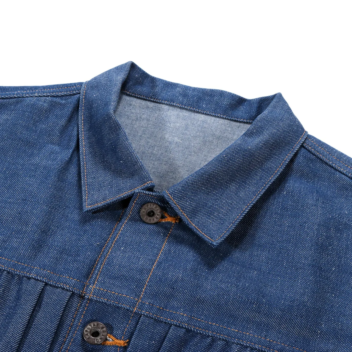 KAPITAL 11.5OZ DENIM WINDOWPANE 1ST JACKET INDIGO