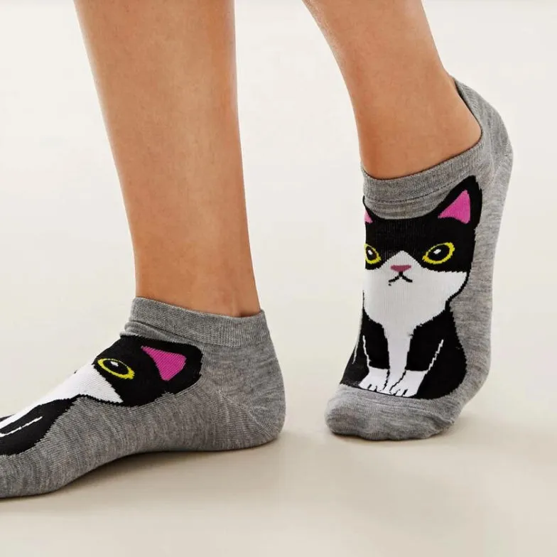 Kawaii Cute Ankle Socks - Tuxedo