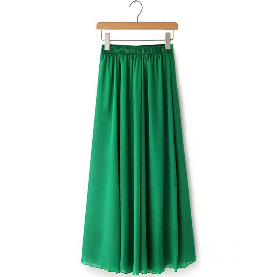 Lady Fashion High Waist Slim Casual Midi Skirts