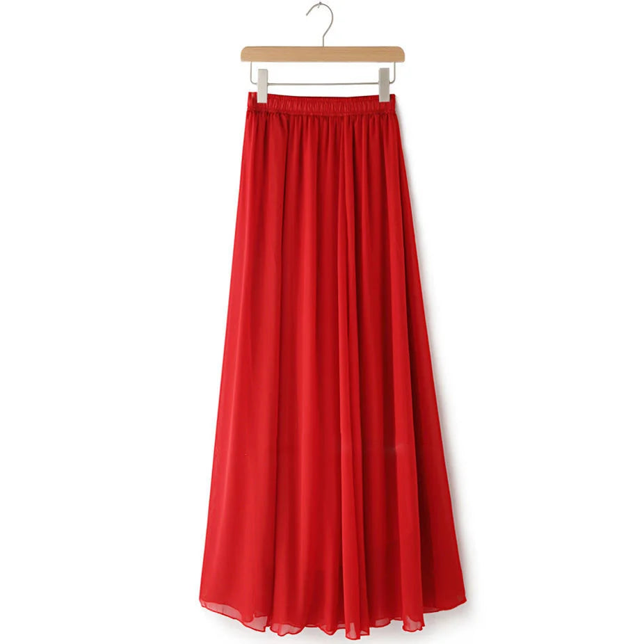 Lady Fashion High Waist Slim Casual Midi Skirts