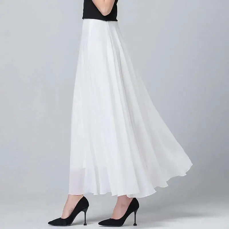 Lady Fashion High Waist Slim Casual Midi Skirts