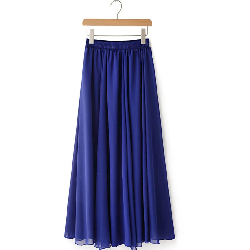 Lady Fashion High Waist Slim Casual Midi Skirts