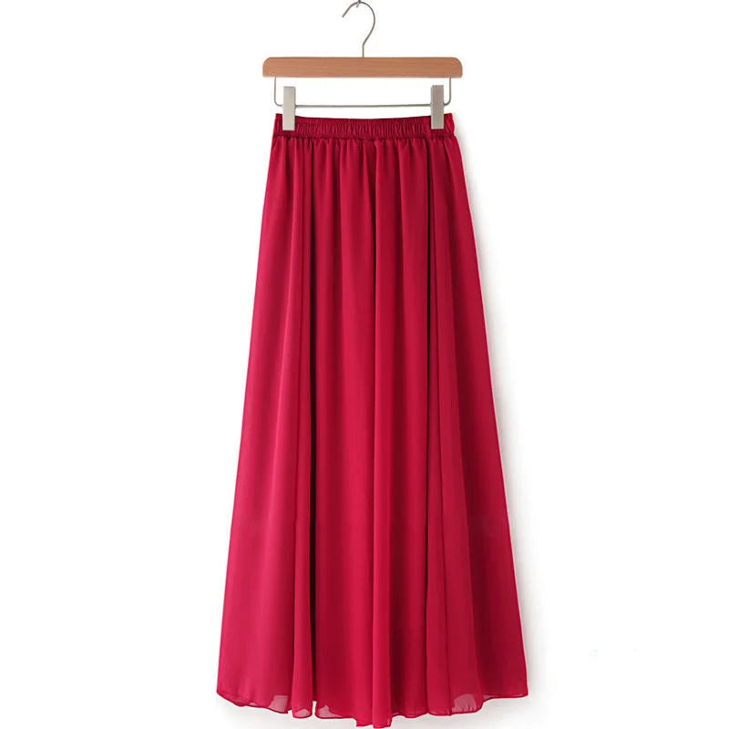 Lady Fashion High Waist Slim Casual Midi Skirts