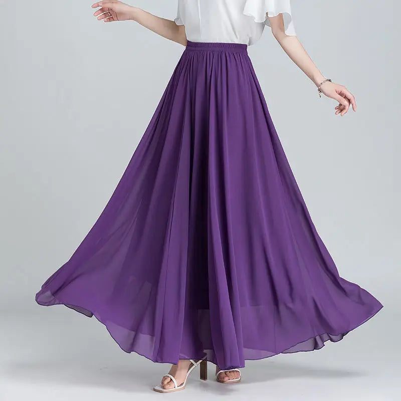 Lady Fashion High Waist Slim Casual Midi Skirts