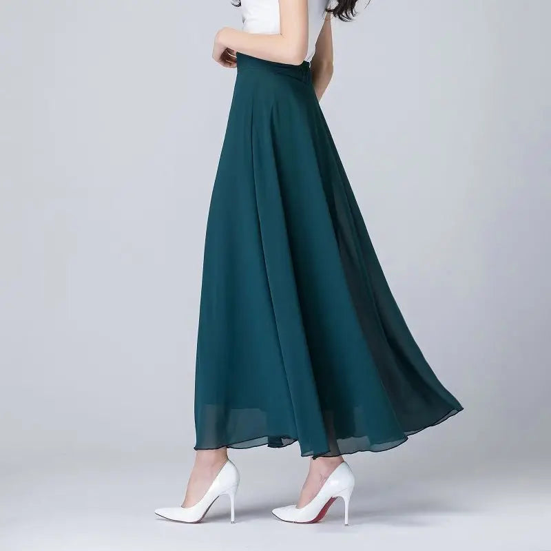 Lady Fashion High Waist Slim Casual Midi Skirts