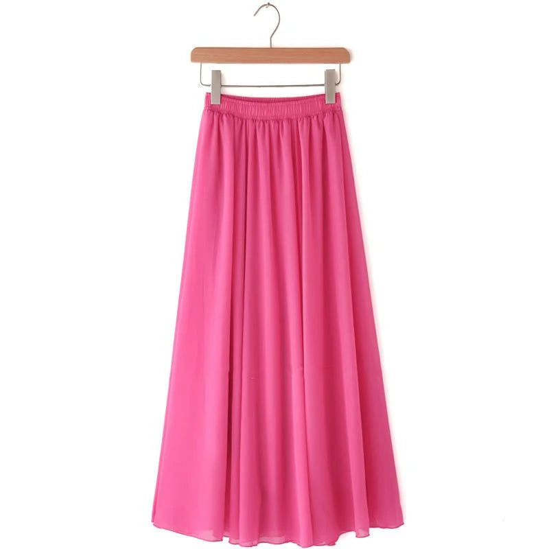 Lady Fashion High Waist Slim Casual Midi Skirts