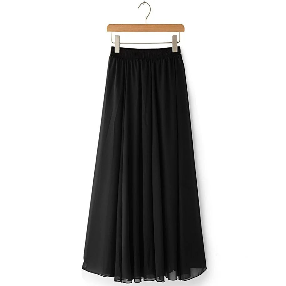 Lady Fashion High Waist Slim Casual Midi Skirts