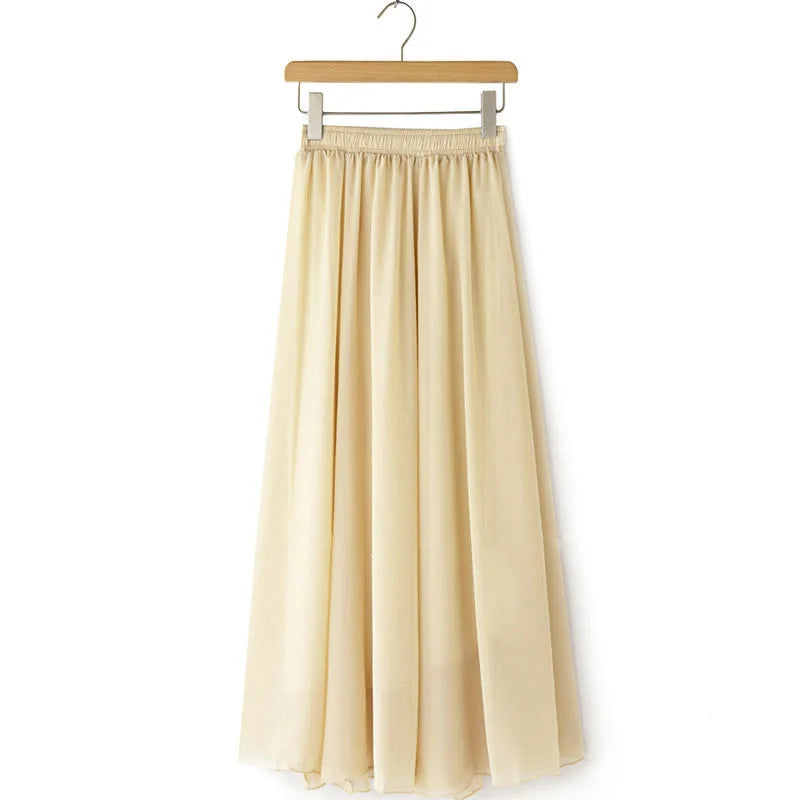 Lady Fashion High Waist Slim Casual Midi Skirts