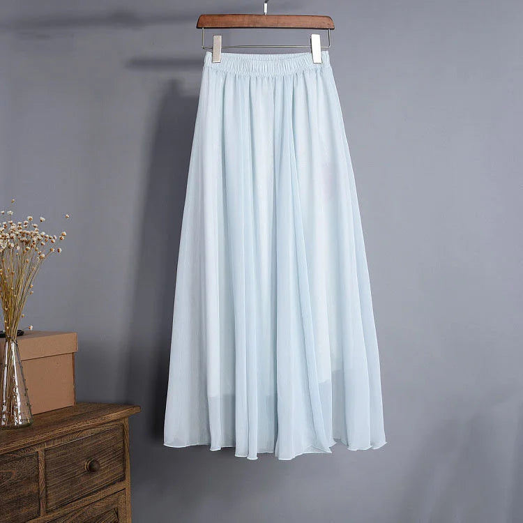 Lady Fashion High Waist Slim Casual Midi Skirts