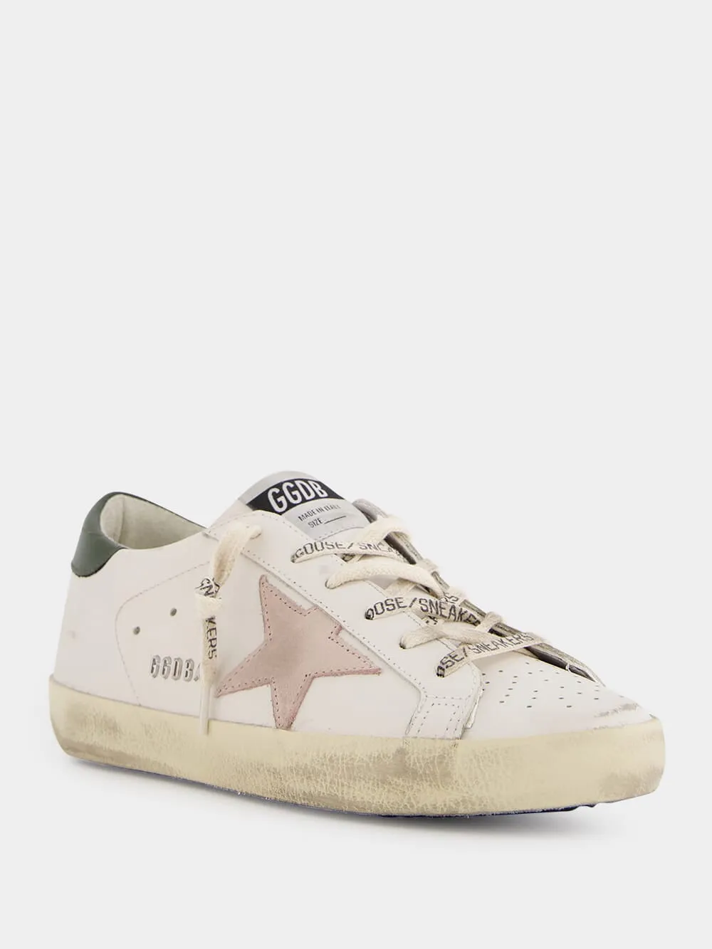 Light Pink Super Star Leather Sneakers