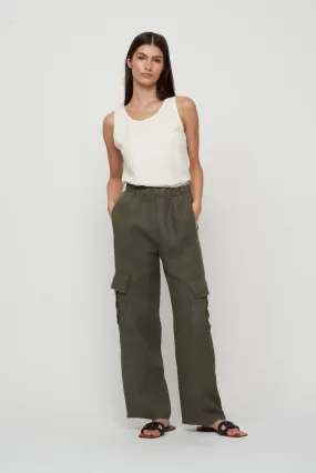 LINEN CARGO PANT