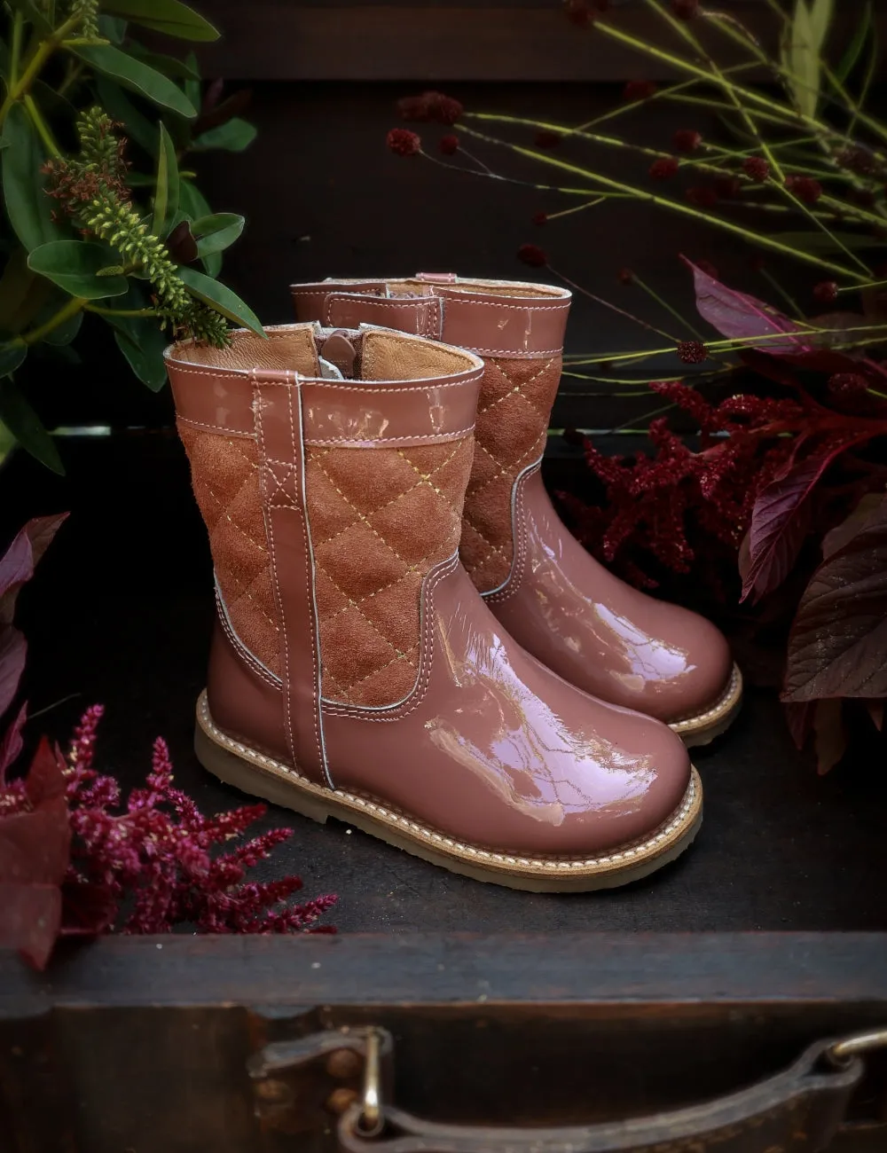 Lorride Boot - Rose Clay Patent