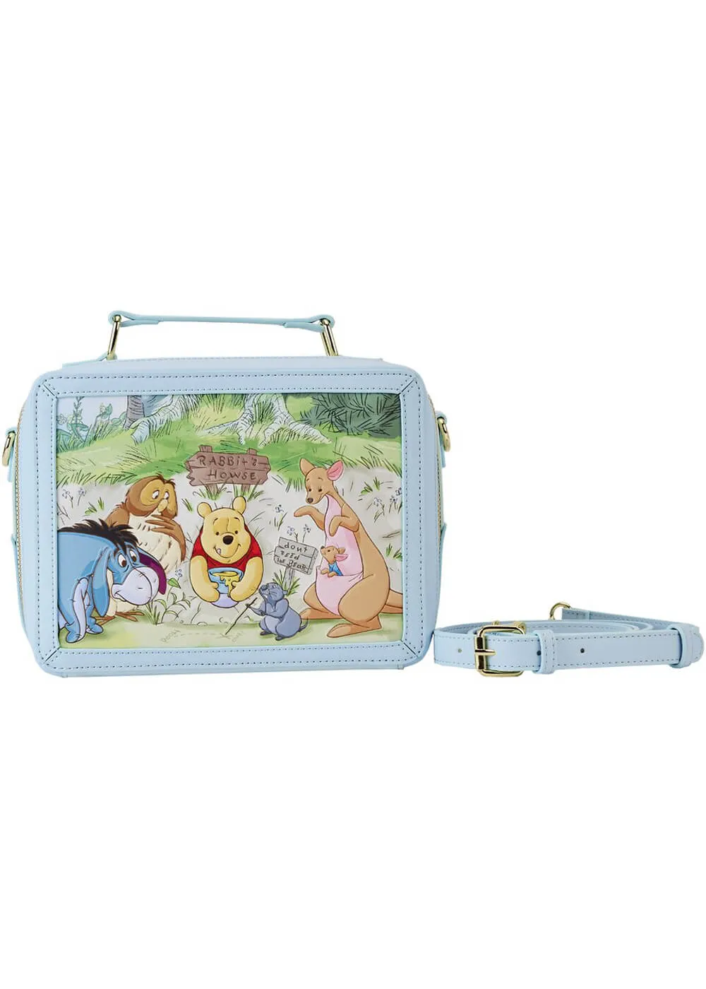 Loungefly Disney Winnie The Pooh Lunchbox Bag Blue