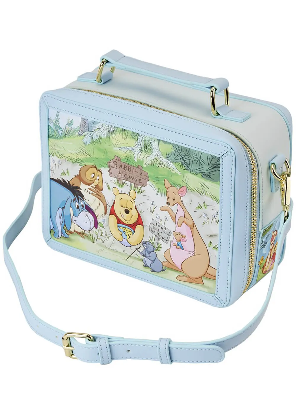 Loungefly Disney Winnie The Pooh Lunchbox Bag Blue