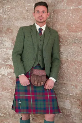 Lovat green tweed kilt outfit