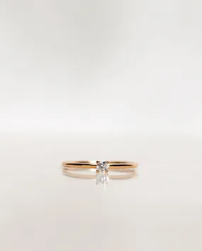 Low Set Not So Tiny Diamond Ring