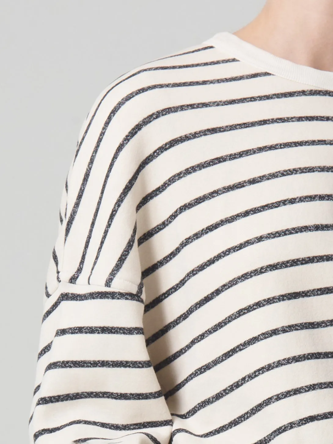 Luella Cape Sleeve Fleece - Channing Stripe