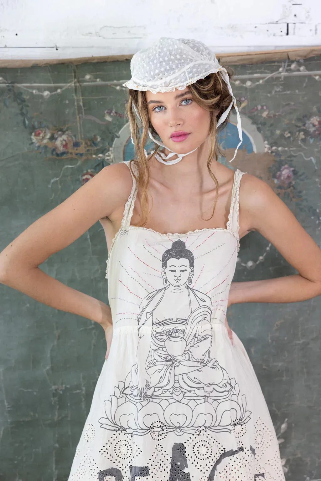 Magnolia Pearl Eyeled Tevy Peace Tank Dress