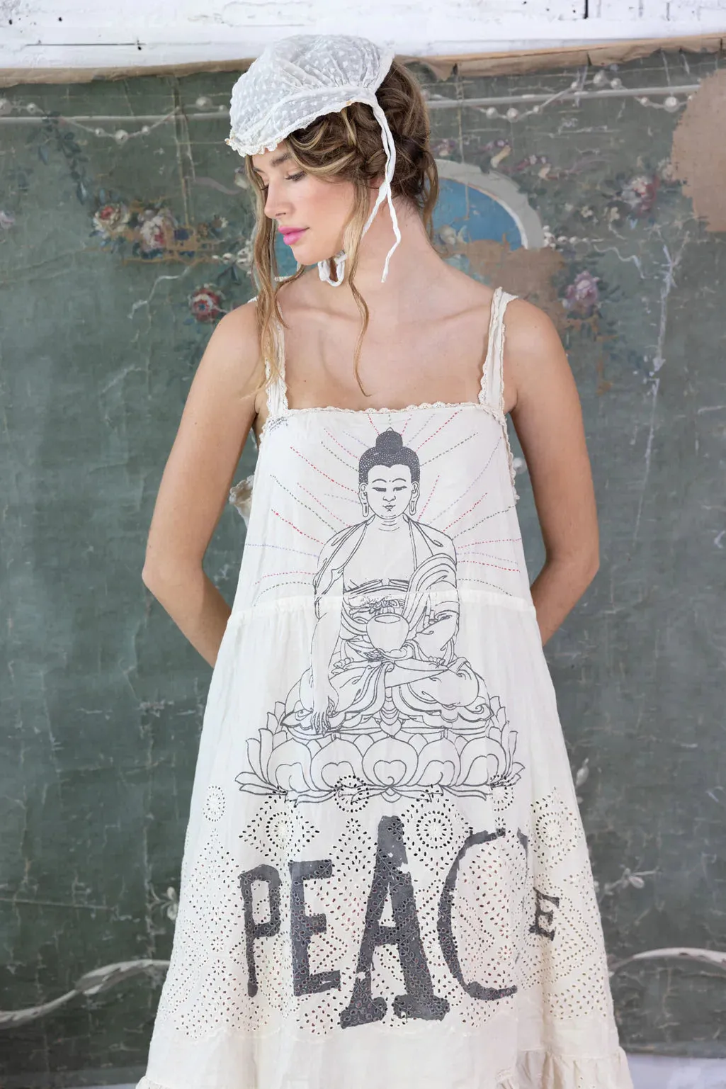 Magnolia Pearl Eyeled Tevy Peace Tank Dress