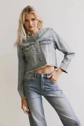 Marlowe Cropped Denim Jacket