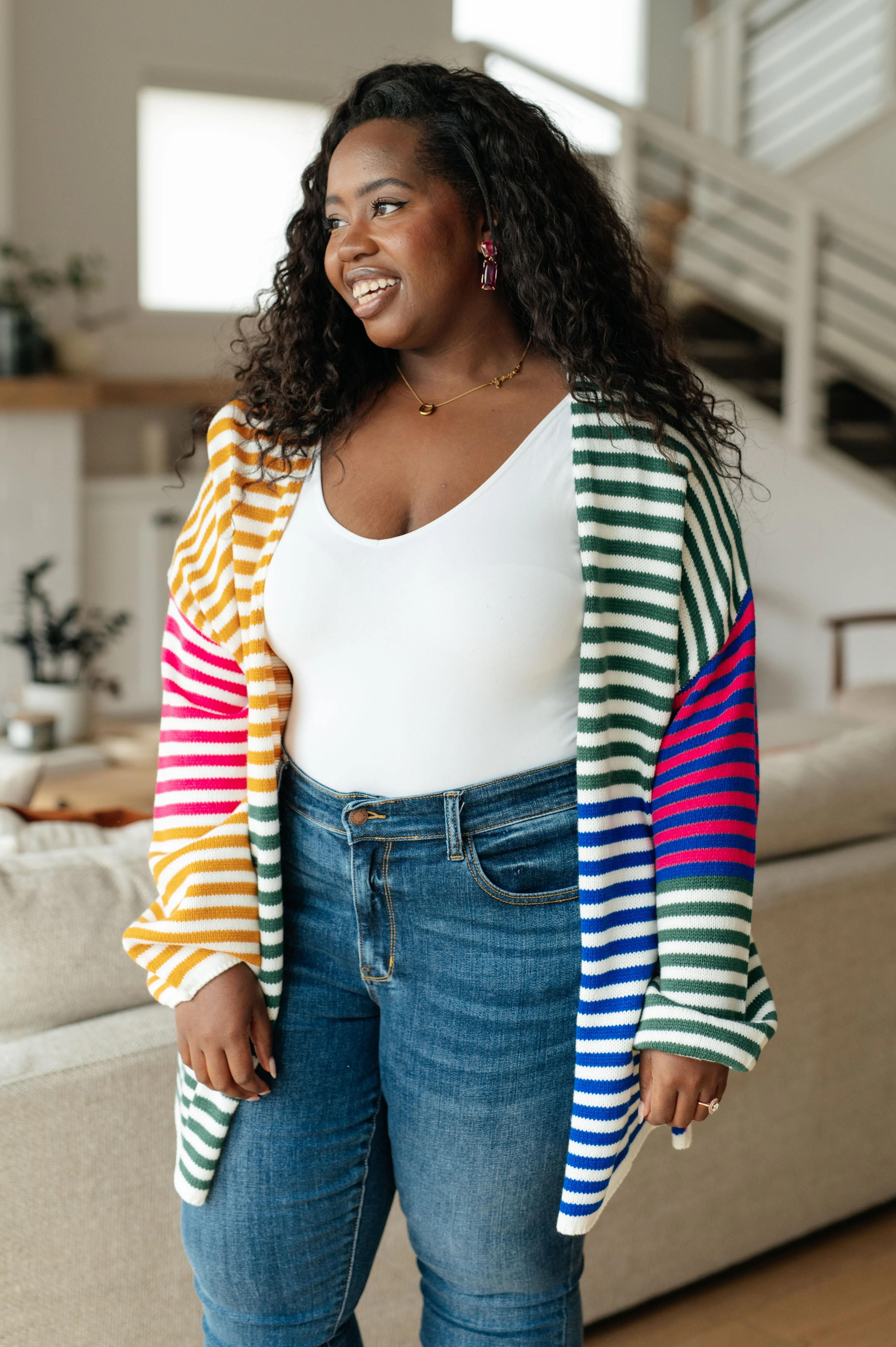 Marquee Striped Cardigan