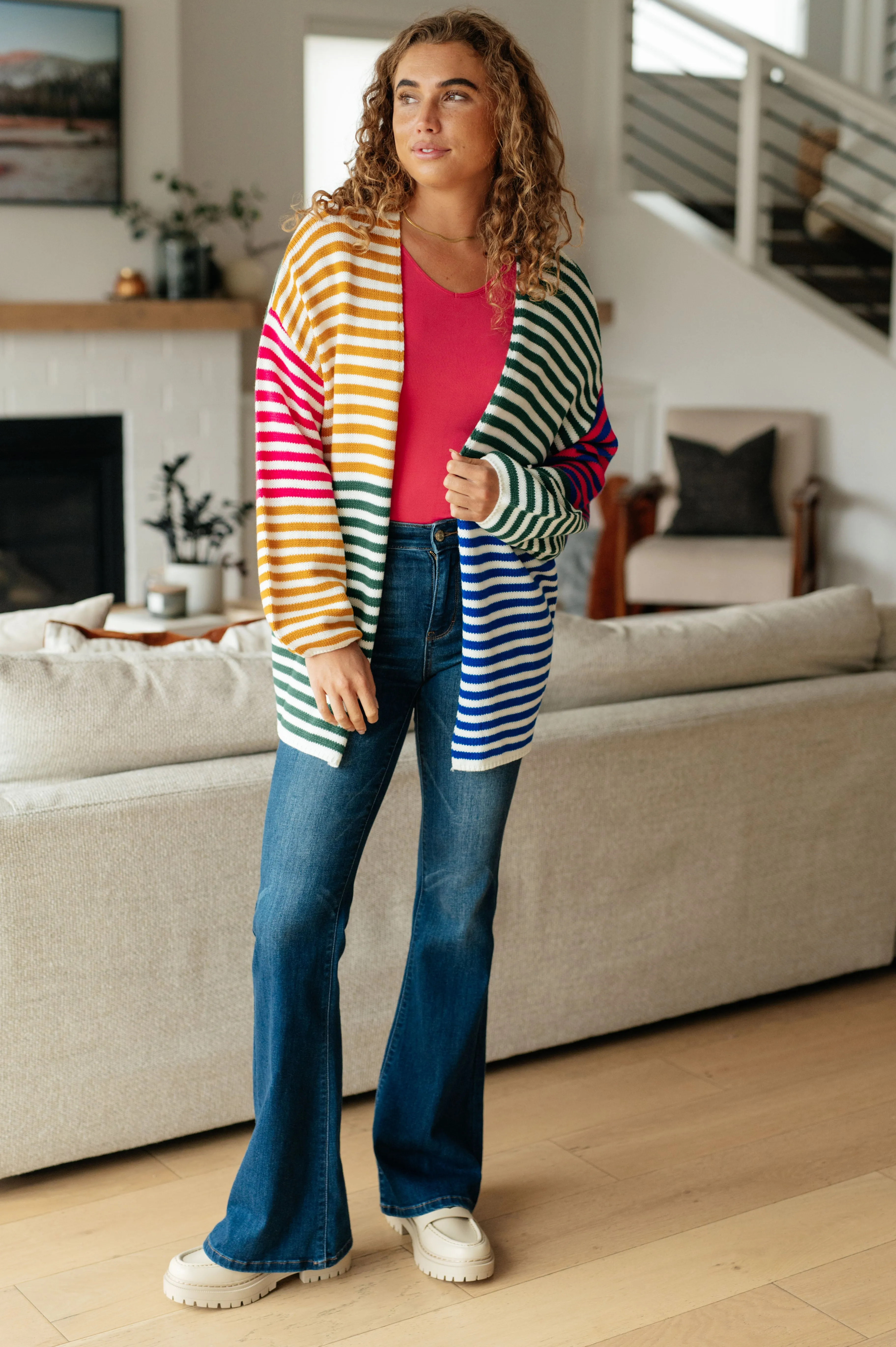 Marquee Striped Cardigan