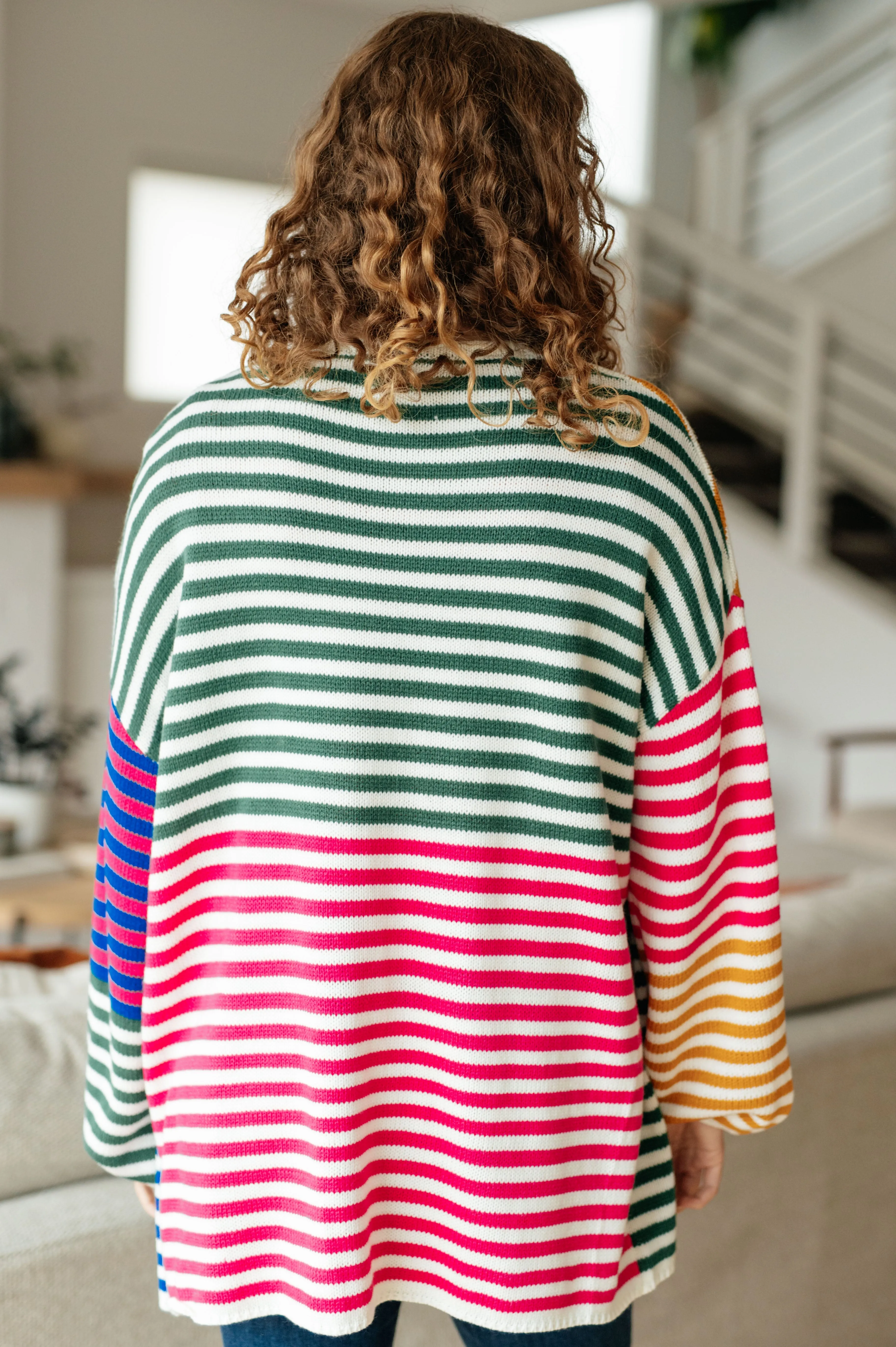 Marquee Striped Cardigan