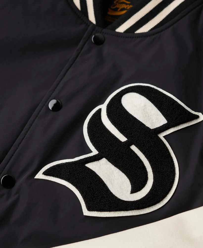 Mascot Varsity Bomber Jacket | Jet Black