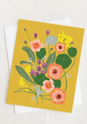 May Bouquet Blank Card