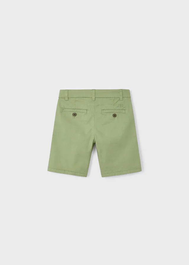 Mayoral Basic twill chino shorts for boy - Kiwi