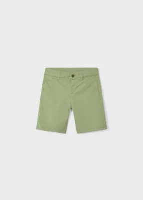 Mayoral Basic twill chino shorts for boy - Kiwi