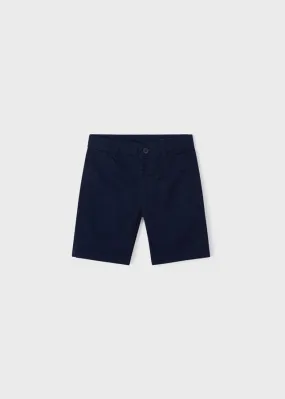 Mayoral Basic twill chino shorts for boy - Navy