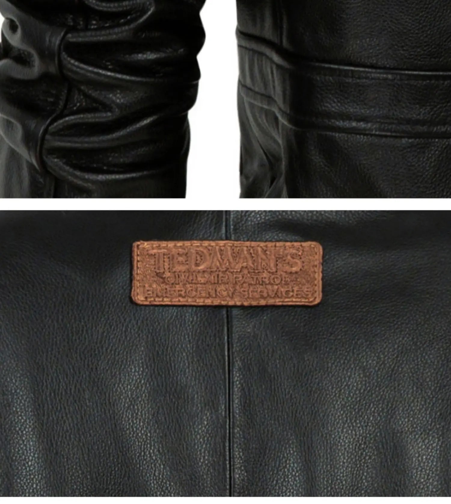 Men's Casual Genuine Sheepskin Leather Moto Biker Street Jacket