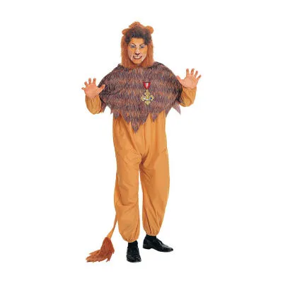 Mens Plus Size Cowardly Lion 2-pc. Costume