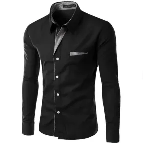 Men's Printed Casual Shirts Fashion Open Lining Retro Shirts Lapel Long Sleeve Shirts S4449840