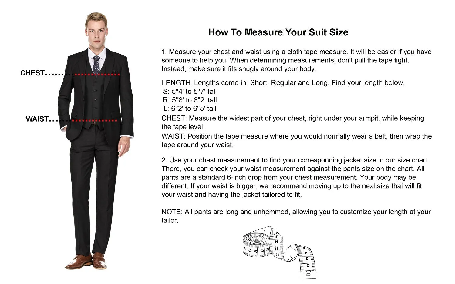 Men's Signature 3-Piece Slim Fit Suits