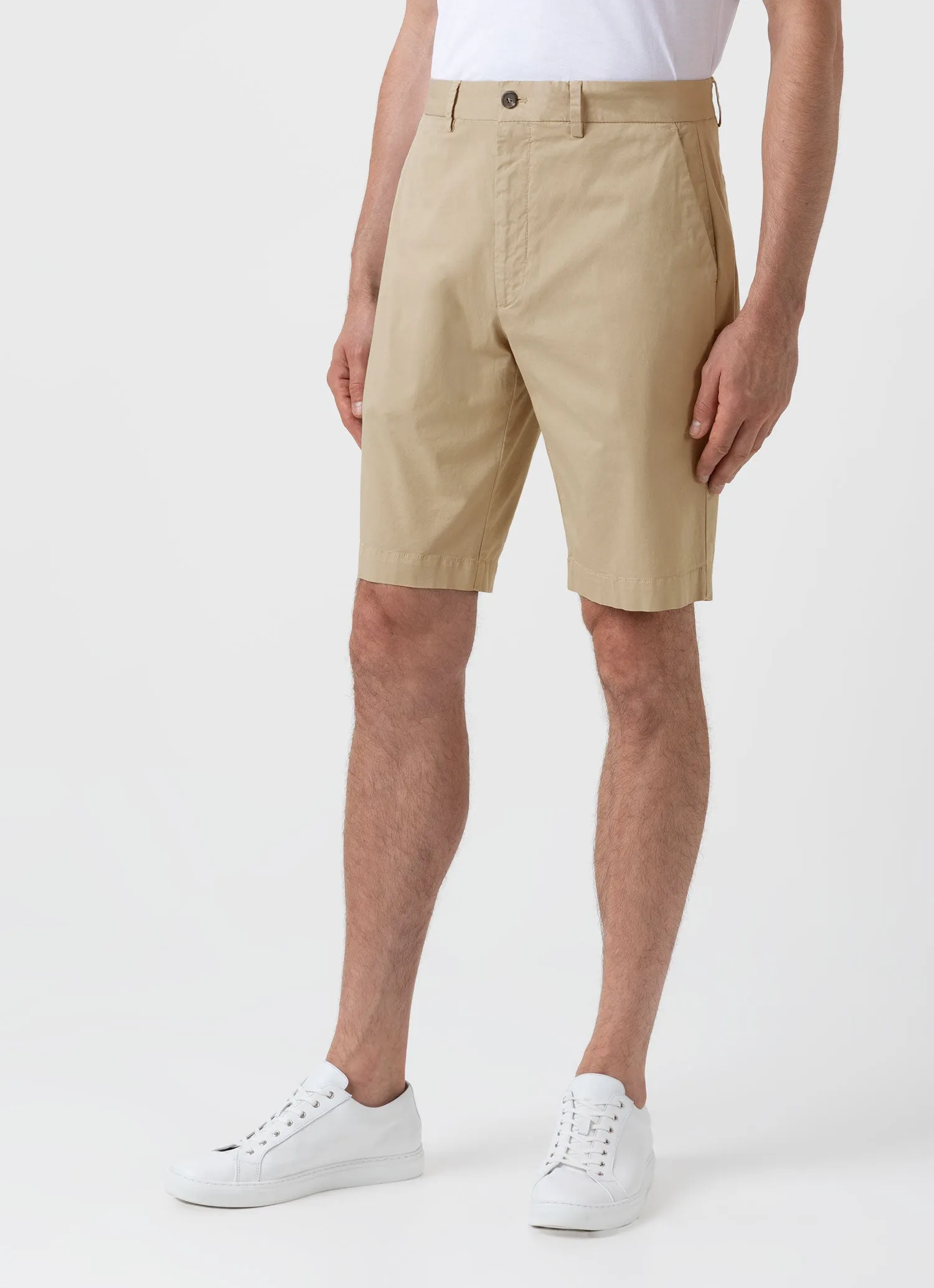 Men's Stretch Cotton Twill Chino Shorts