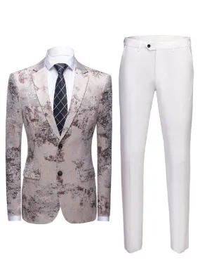 Mix and Match Printed Two Piece Suit