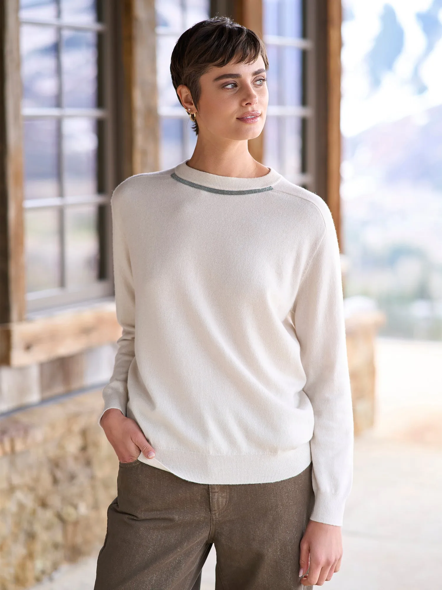 Monili Crewneck Cashmere Sweater