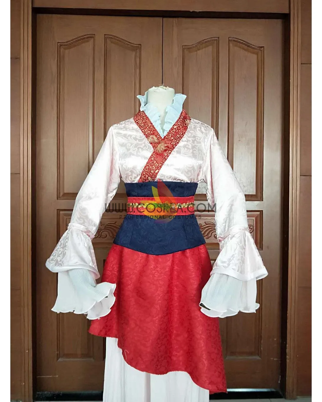 Mulan Classic Brocade Satin Cosplay Costume