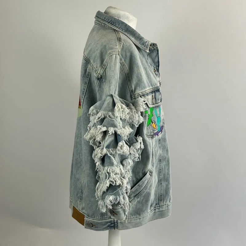 Natasha Zinko 890 Distressed Denim Oversized Jacket XXS/XS/S/M/L/XL