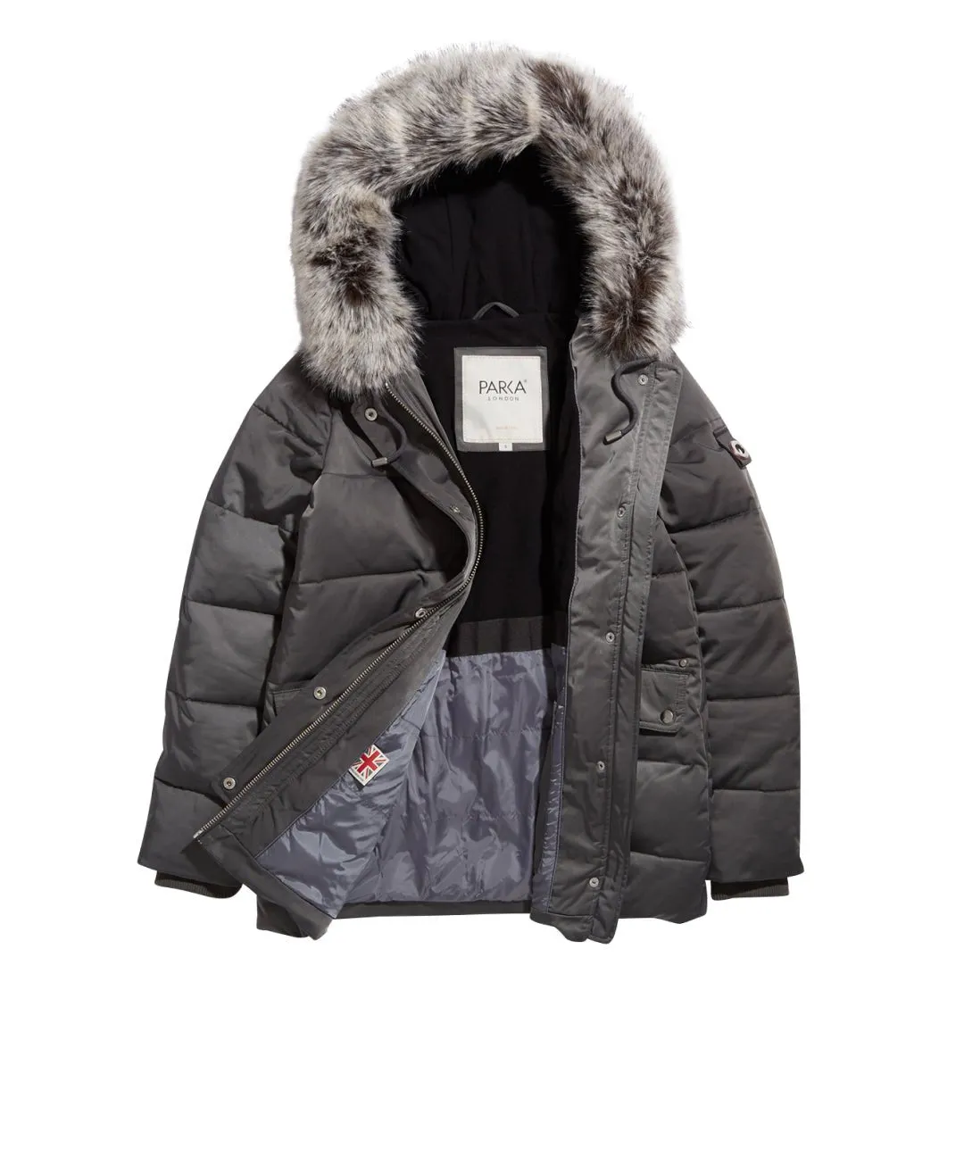 Nordic Mid-Length Faux Fur Parka Jacket